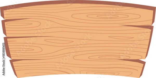 Obraz Rough textured blank wooden signboard