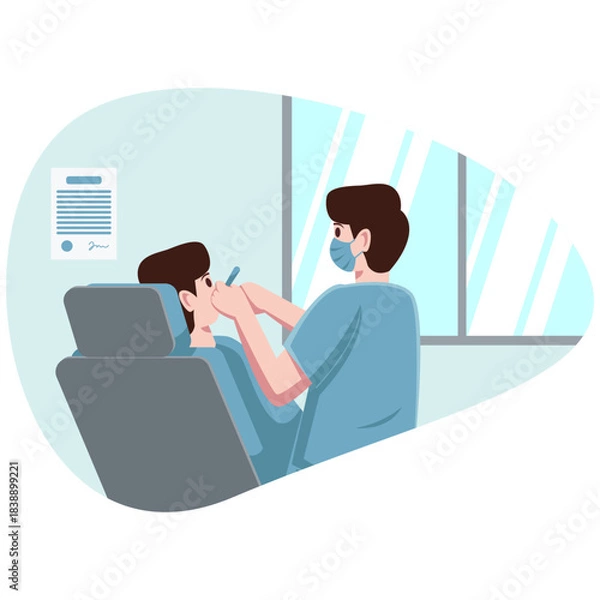 Obraz Dental Check-Up Illustration