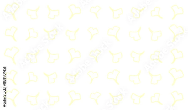 Obraz Yellow glowing ginkgo leaf silhouette pattern