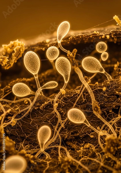 Obraz Sperm Cell Cluster in Macroscopic Environment