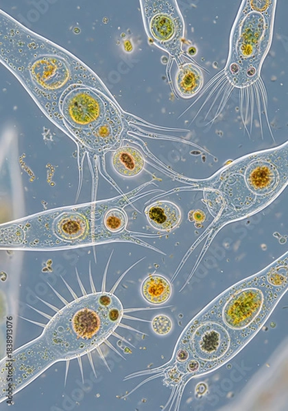 Obraz Microscopic Aquatic Plankton
