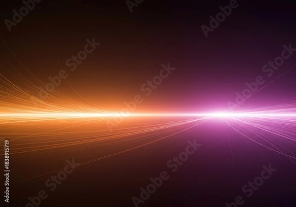 Fototapeta Abstract illustration showing the continuous flow of energy across a wide spectrum with a noticeable gap or blank space in the middle ,technology ,kinetic ,wave
