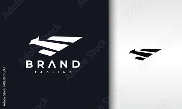 Fototapeta Modern Minimalist Abstract Eagle Bird Logo