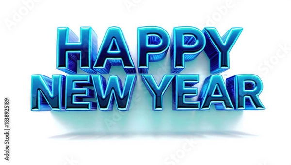 Obraz Happy New Year 3D Text