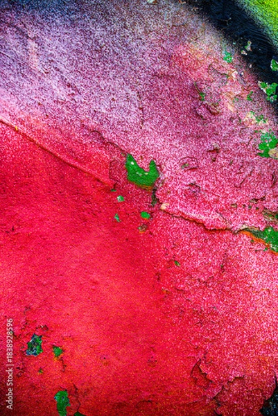 Obraz graffiti on the wall, old texture paint ,grunge background
