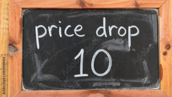 Fototapeta Price Drop Sign