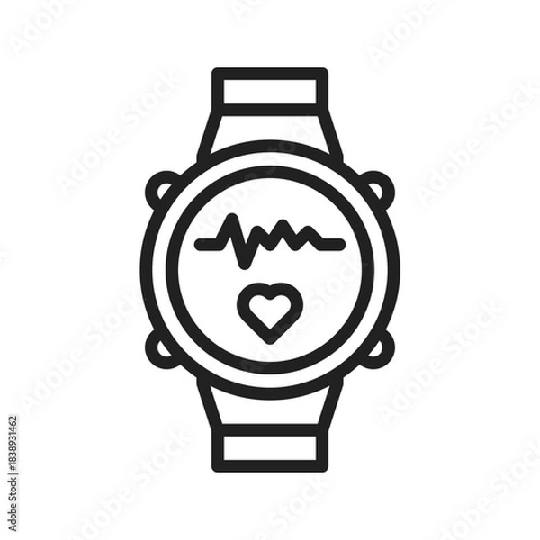 Obraz Wearable watch icon