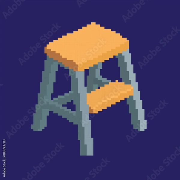 Obraz chair pixel art