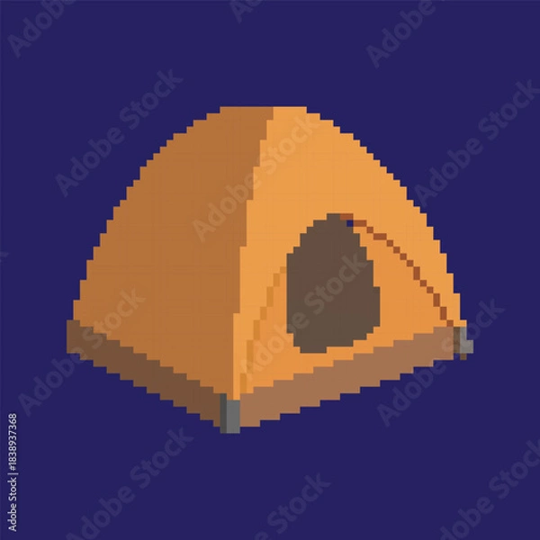 Obraz tent pixel art