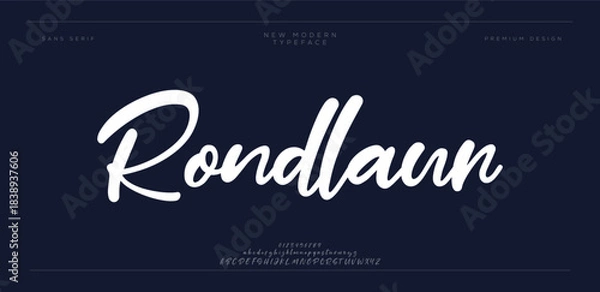 Fototapeta Rondlaun – Modern Brush Signature Script