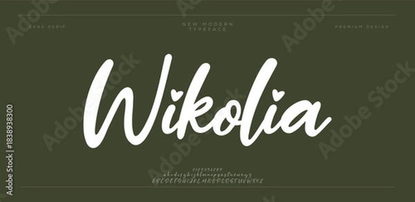 Fototapeta Wikolia – Bold Rounded Handwritten Script