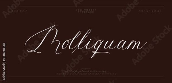 Fototapeta Rodliguam – Elegant Luxury Calligraphy Script
