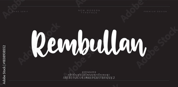 Fototapeta Rembullan – Bold Modern Brush Script