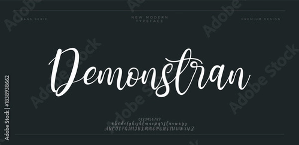 Fototapeta Demonstran – Playful Modern Brush Script