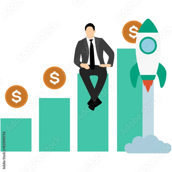 Obraz Business Startup Illustration