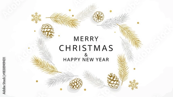 Obraz frame with wheat ears