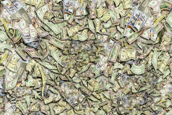 Fototapeta Endless Dollar Storm