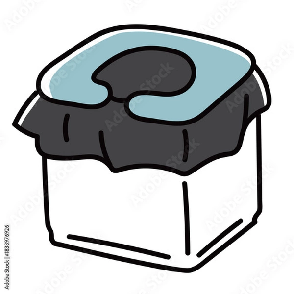 Obraz 簡易トイレ_カラー