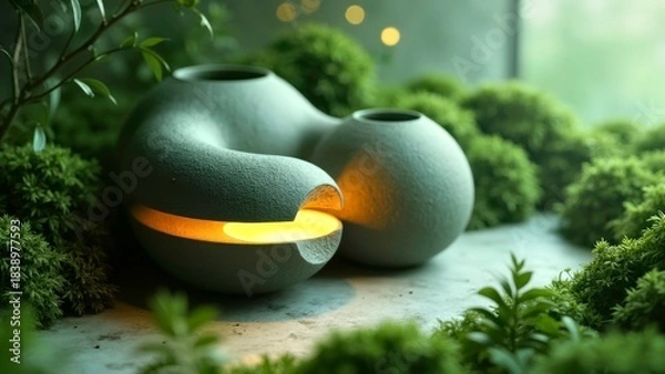 Obraz Forest Double Cabin Technology Art Installation Diagram