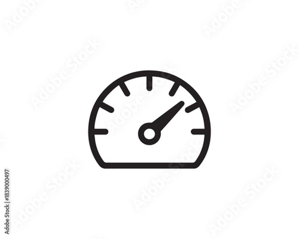 Fototapeta Speed icon vector design illustration