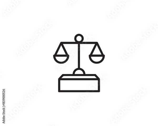 Fototapeta Stability icon vector design illustration.