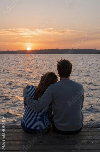 Obraz couple on the beach