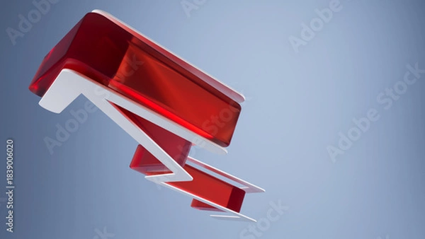 Obraz Arrow 3d rendering for abstract content background