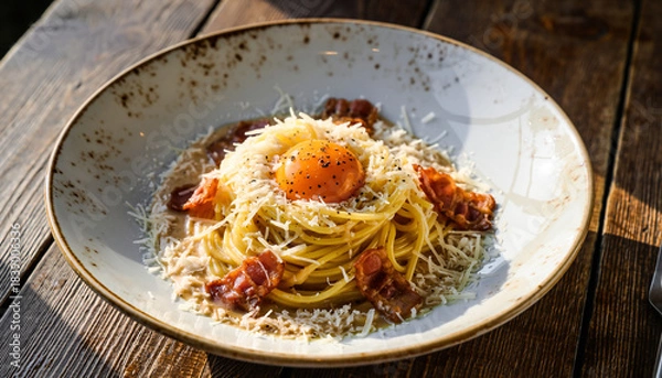 Obraz spaghetti with tomato sauce