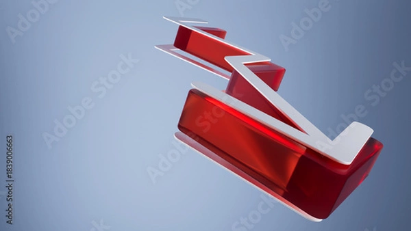 Fototapeta Aabstract Arrow 3d rendering