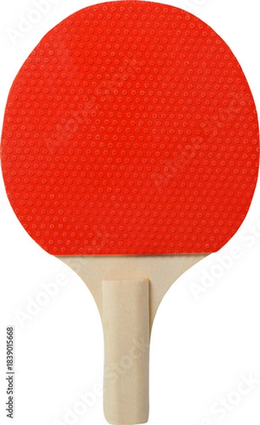 Obraz Small table tennis racket isolated on white background