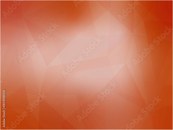 Obraz Warm red gradient polygonal abstract background