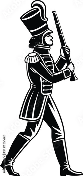 Obraz Standing nutcrackers silhouette