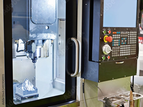 Fototapeta CNC milling machine