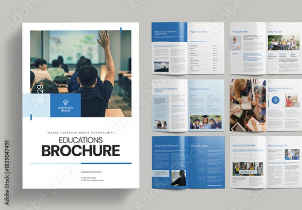 Fototapeta Education Brochure Template