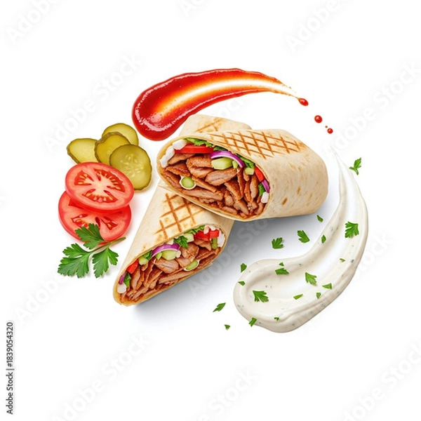 Obraz Shawarma sandwich
