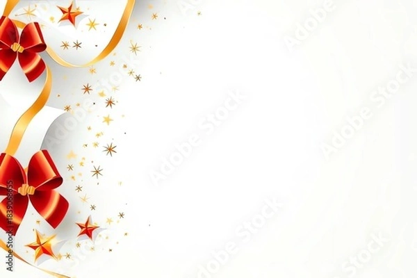 Obraz christmas background with bow