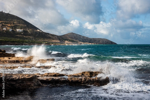 Obraz Beautiful seascape view from Bizerte, Tunisia
