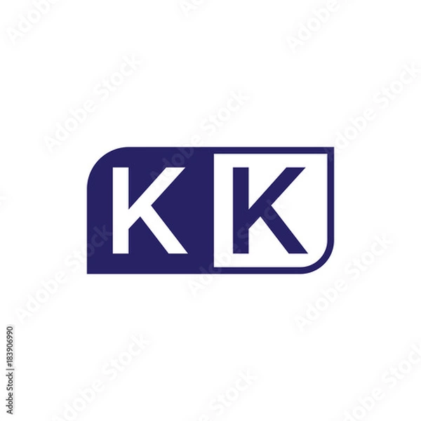 Fototapeta initial letter logo simple shape