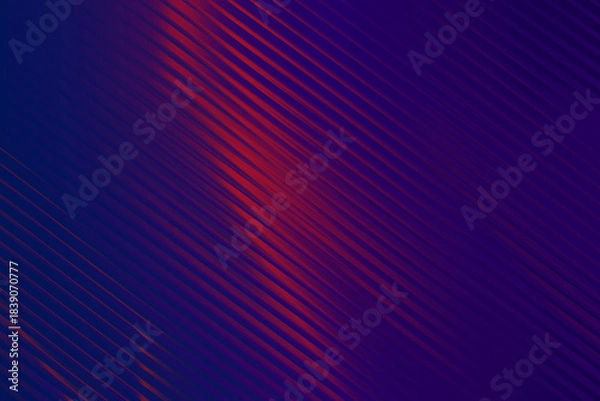 Fototapeta Diagonal red and blue gradient lines abstract background with subtle motion blur effect