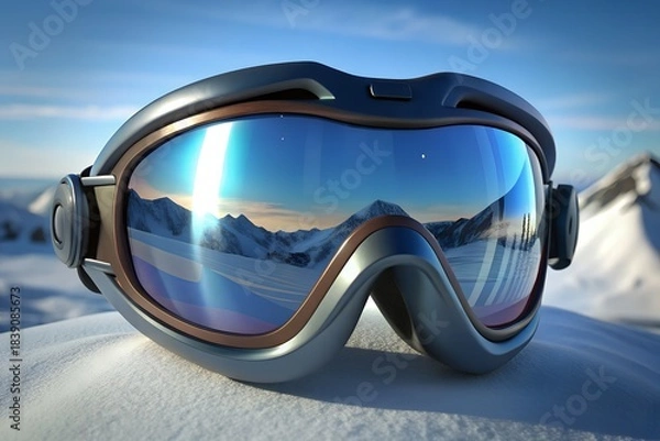Fototapeta ski goggles