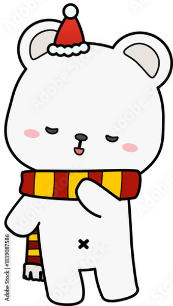 Fototapeta polar bear dancing