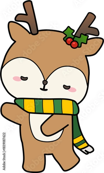 Fototapeta reindeer dancing