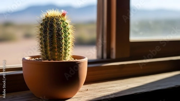 Fototapeta cactus in a pot