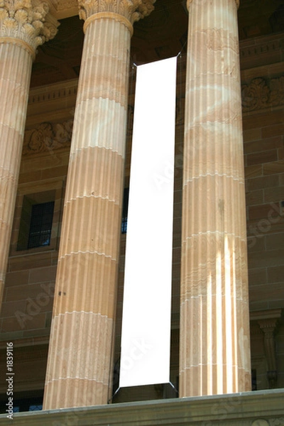 Obraz column advertising banner