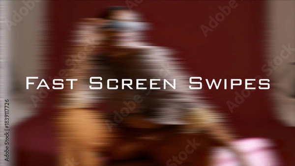 Obraz Fast Screen Swipes