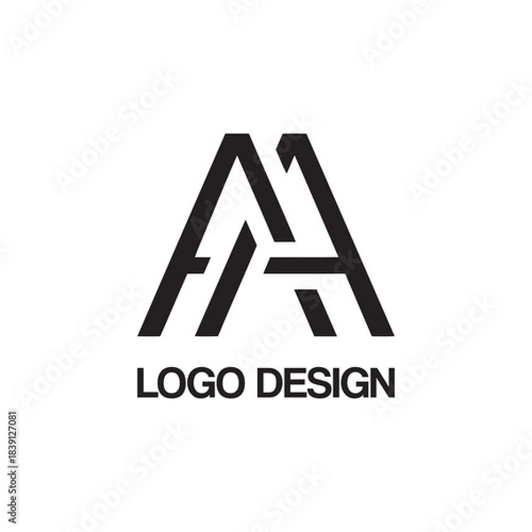 Fototapeta aa logo design template