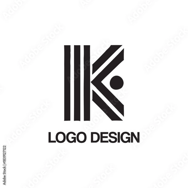 Fototapeta k logo design template