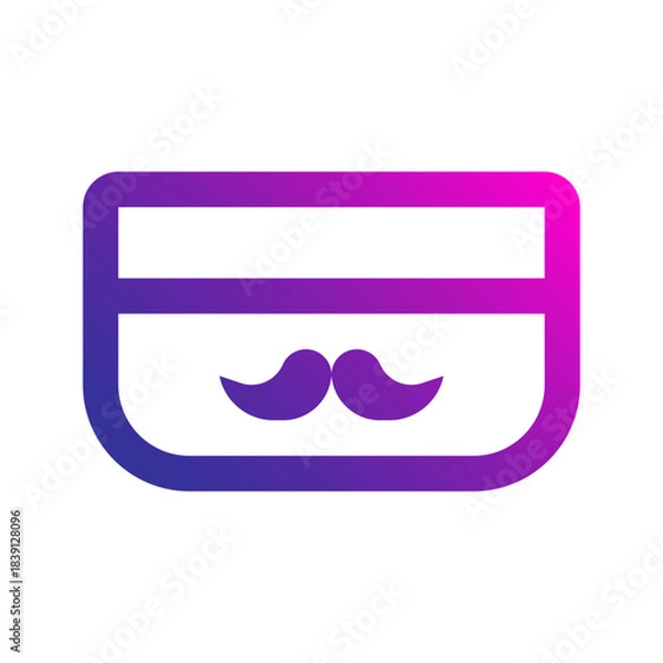 Obraz pomade line gradient icon