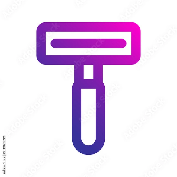 Obraz razor line gradient icon