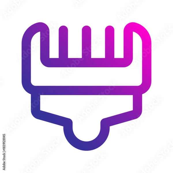 Obraz hair clipper line gradient icon